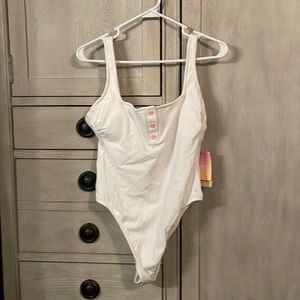 BNWT White Stoney Clover Lane / Target Collab one piece! Size Large 12-14